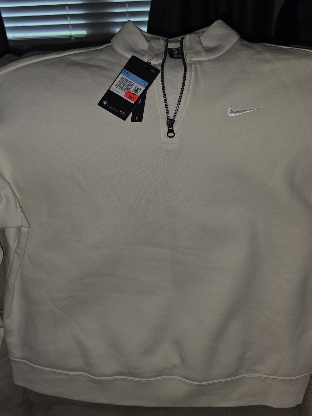 Nike Pastel Yellow Womens Quarter Zip Pull Over